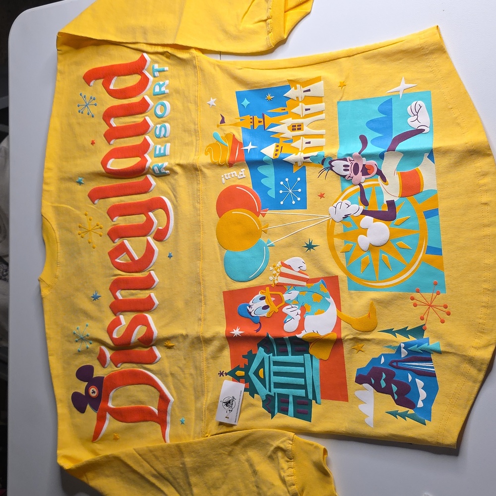 Disney  Long Sleeve Shirt in Bright Yellow